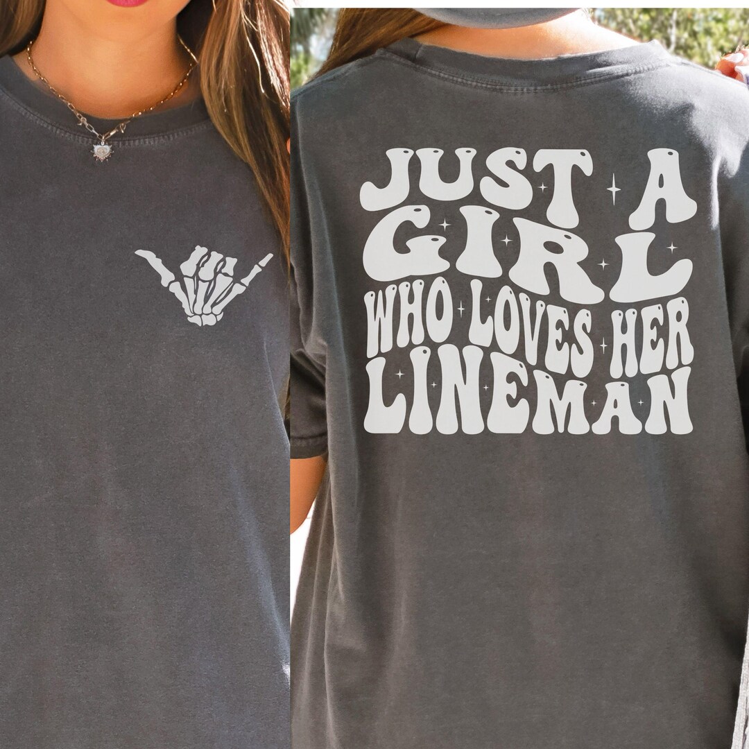 Just a Girl in Love With a Lineman T-Shirt Women's