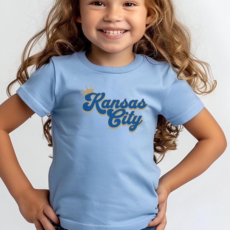 Trendy Kansas City Baseball Youth T-shirt, Unique KC Baseball Kids T shirt, Kansas City Baseball Toddler Tee, KC Baseball Baby Bodysuit