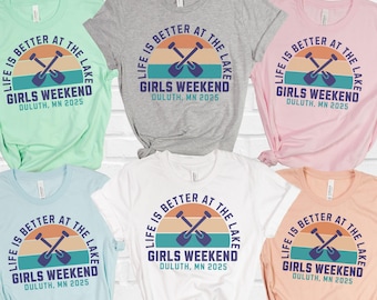 Lake Weekend Girls Trip Tank Top, Girls Weekend Lake Shirt, Custom Girls Weekend Vneck Tee, Girls Trip Float Trip Tanks, Girls Trip Vnecks