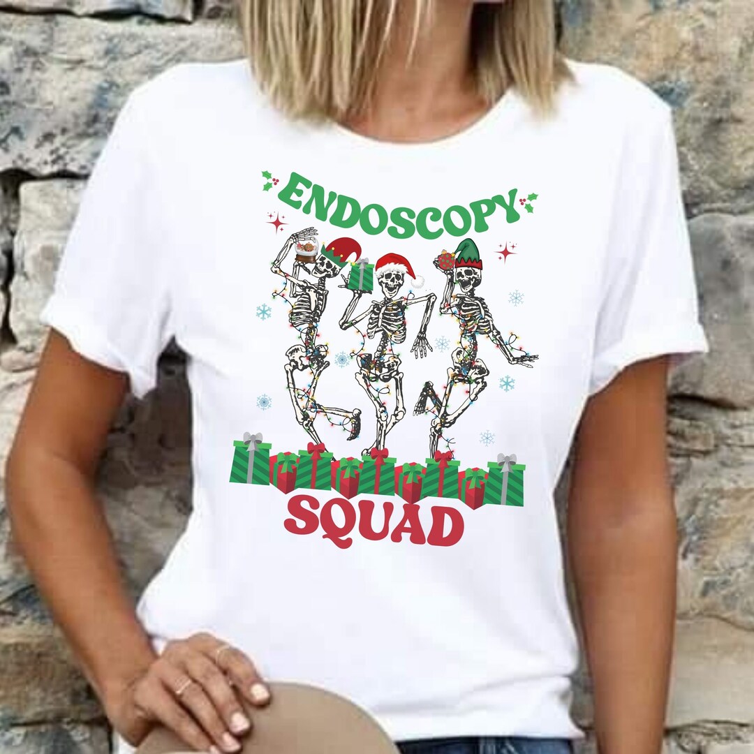 Endoscopy Nurse Shirt Christmas, Endo RN Crewneck, Endo Tech Gift, Holiday Endoscopy Nurse Long