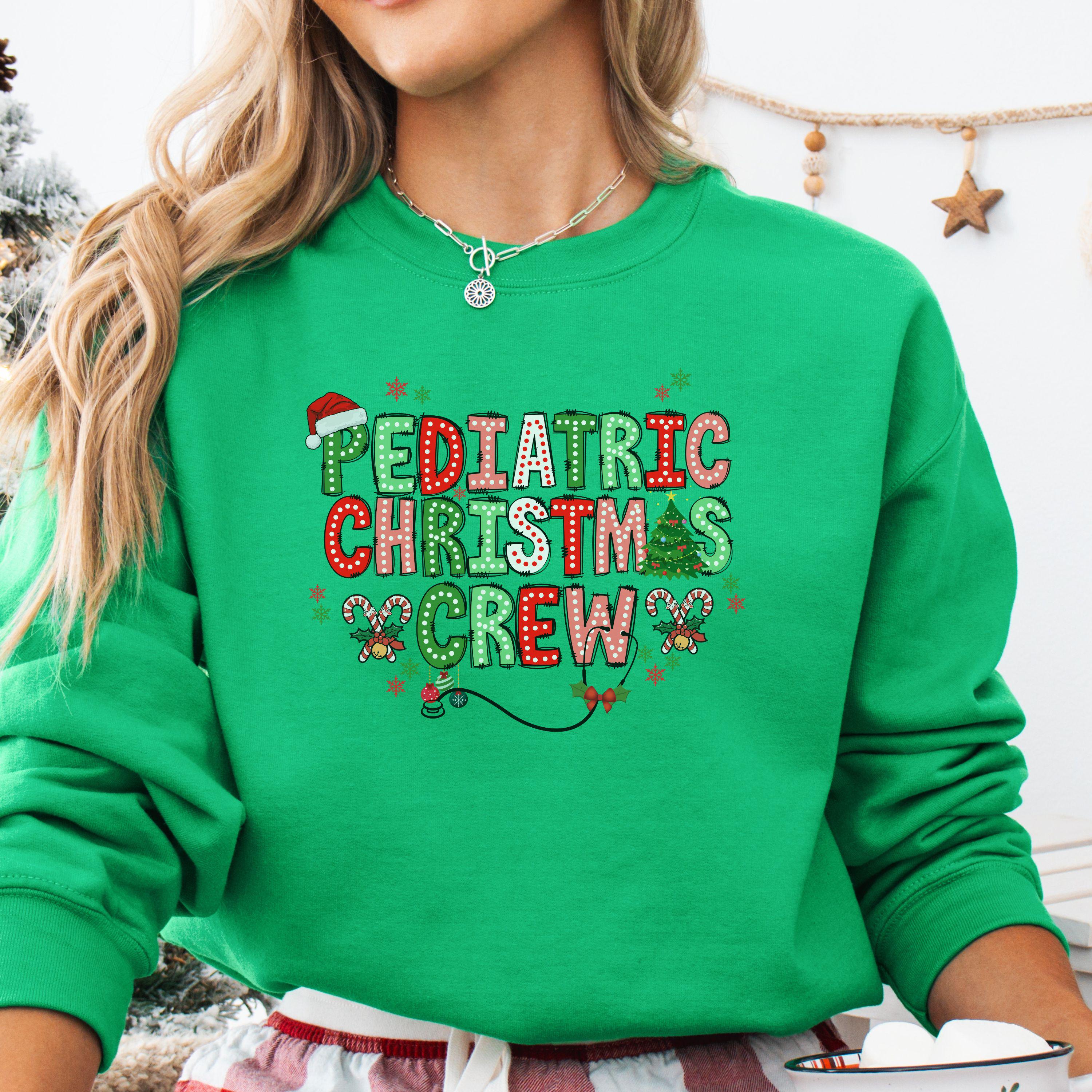 Pediatric Nurse Sweatshirt - Women's Long Sleeve Graphic Pullover, Gift For Nurses & Nursing Students - View #5