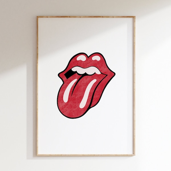 Rolling Stones Poster | Printable Wall Art | Music Poster | Downloadable Prints | Digital Download | Wall Decor | Music Lovers