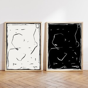 Set of 2 | Neutral Art | Abstract Print | Printable Wall Art | Line Art Print | Abstract Print | Minimal Wall Art | Downloadable Prints