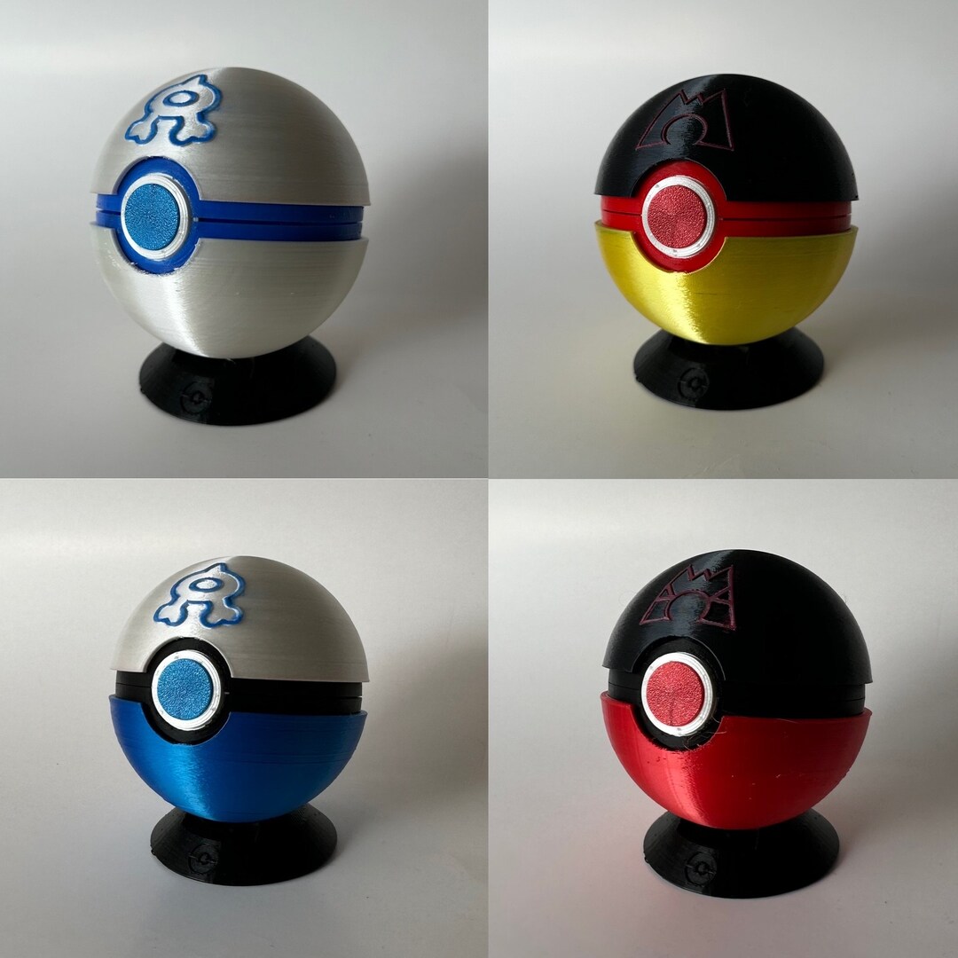 3D Printed Team Aqua Team Magma Pokéball Replicas - Etsy