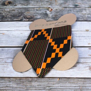 Dog Bandana Over The Collar African Kwanza Print Pet Bandana
