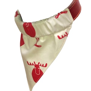 Dog Bandana Over The Collar REINDEER pet bandana scarf Dog Accessories/Dog Mom Gift