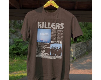 T-shirt The Killers, T-shirt album torride, T-shirt de la tournée The Killers, produits dérivés du groupe de rock The Killers, T-shirt musique, T-shirts de groupe