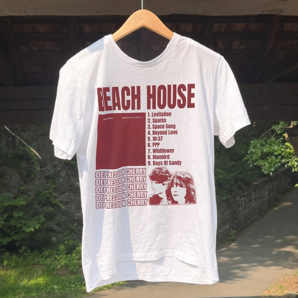 Beach House Depression Cherry Album, Strandhaus Band Shirt, Strand Haus T-shirt, Strand Haus Tour, Musik Shirt, Band Shirts