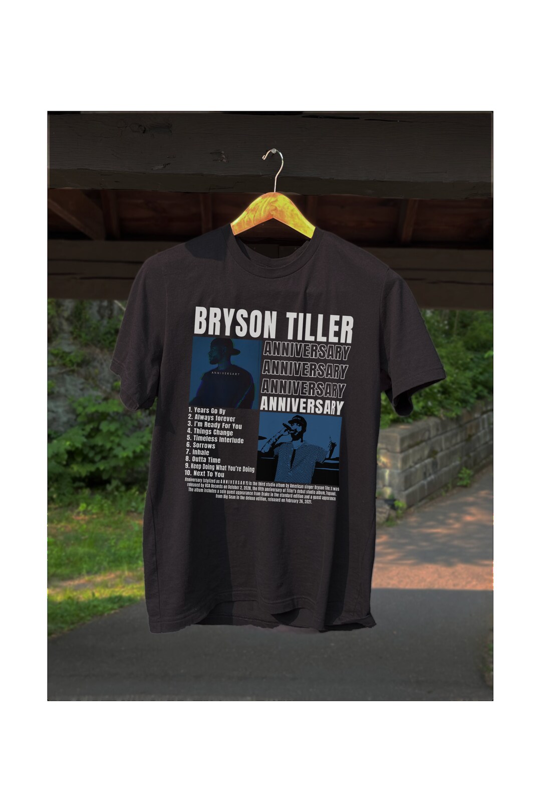 Bryson Tiller Shirt, Anniversary Album Tshirt, Bryson Tiller Tour T
