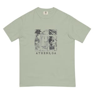 Athens, GA, unisex, stückgefärbtes, schweres T-Shirt