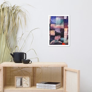 Framed poster of About a Motif from Hammamet by Paul Klee