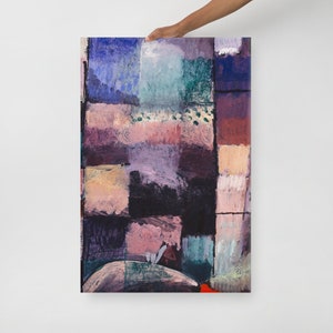 Canvas Print of About a Motif from Hammamet by Paul Klee
