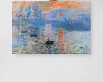 Canvas Print of Sunrise by Claude Monet