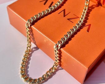Gold Filled Cuban Chain Necklace | Jewelry Gifts Jewelry Gift Resort Jewelry | Galentine's Gift | Wholesale Jewelry | Boutique Jewelry