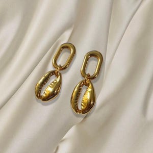 Gold Cowrie Shell Earrings | Jewelry Gifts Jewelry Gift Resort Jewelry