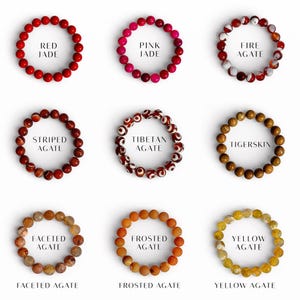 Charm Gemstone Bracelets | Colorful Stretch Stone Bracelets | Bracelet Stack | Gift for Her Bracelets Friendship Bracelet | Crystal Bracelet image 4
