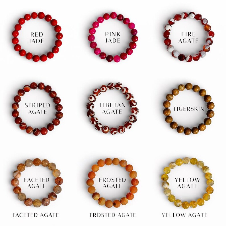 Charm Gemstone Bracelets | Colorful Stretch Stone Bracelets | Bracelet Stack | Gift for Her Bracelets Friendship Bracelet | Crystal Bracelet image 4