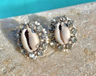 Kauri Muschel Schmuck Set - Handgemachte Beachy Accessoires für einen glamourösen Look Ästhetischer Schmuck Handgemachter Schmuck | Modeschmuck