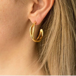 Gold Filled Hoop Earrings: Dainty Minimalist Style