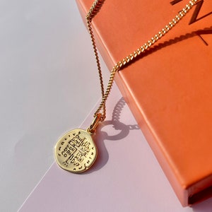 Gold Coin Cross Necklace: Layered Charm, 18k Gold Plated