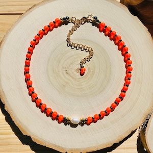 Rainbow Beaded Necklace