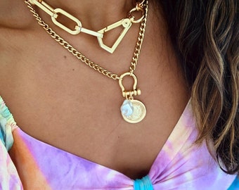 Gold Chunky Halskette | Schmuck Geschenke Schmuck Geschenk-Resort Schmuck | Galentines Geschenk | Schmuck Grosshandel | Boutique Schmuck