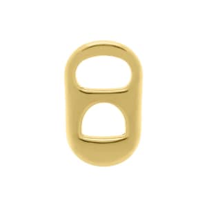 Gold Soda Tab Charm 26mm