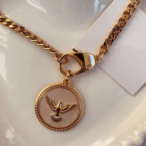 Holy Spirit Dove Necklace | Gold Chain Necklace | Christmas Necklace Gift | Religious Confirmation Gift | Jewelry Gift | | Wholesale Jewelry