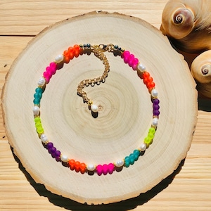 Rainbow Pearl Necklace