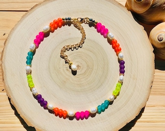Rainbow Pearl Necklace | Jewelry Gifts Jewelry Gift Resort Jewelry | Galentine's Gift | Wholesale Jewelry | Boutique Jewelry | Ocean Jewelry