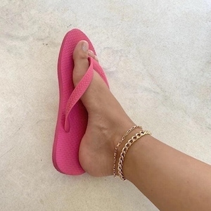 Gold Curb Chain Anklet