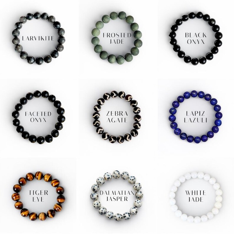 Charm Gemstone Bracelets | Colorful Stretch Stone Bracelets | Bracelet Stack | Gift for Her Bracelets Friendship Bracelet | Crystal Bracelet image 6