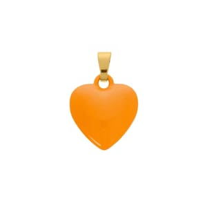 Small Puffy Heart Charm 20mm