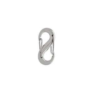 32mm Double Closure Carabiner - Silver Carabiner Clip - Double Closure Carabiner - 32Mm Carabiner - Metal Carabiner Clip Jewelry Gift