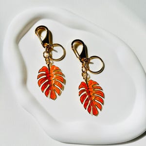 Monstera Leaf Bag Charm