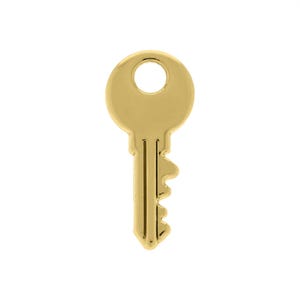Gold Key Charm 19mm | Jewelry Gifts Jewelry Gift Resort Jewelry | Galentine's Gift