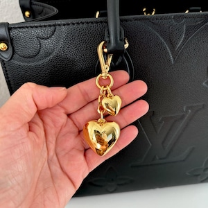 Colgante para bolso con forma de corazón abultado / Joyería de regalo / Joyería de resort / Regalo para amigas / Joyería al por mayor / Joyería de boutique