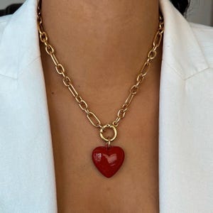 Sezane Heart Necklace - Etsy UK