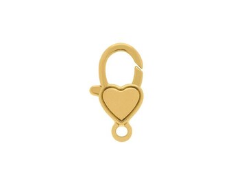 Fermoir coeur 22 mm | Porte-breloques