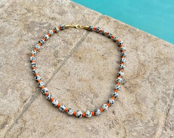 Dalmatian Beaded Necklace | Jewelry Gifts Jewelry Gift Resort Jewelry | Galentine's Gift | Wholesale Jewelry | Boutique Jewelry