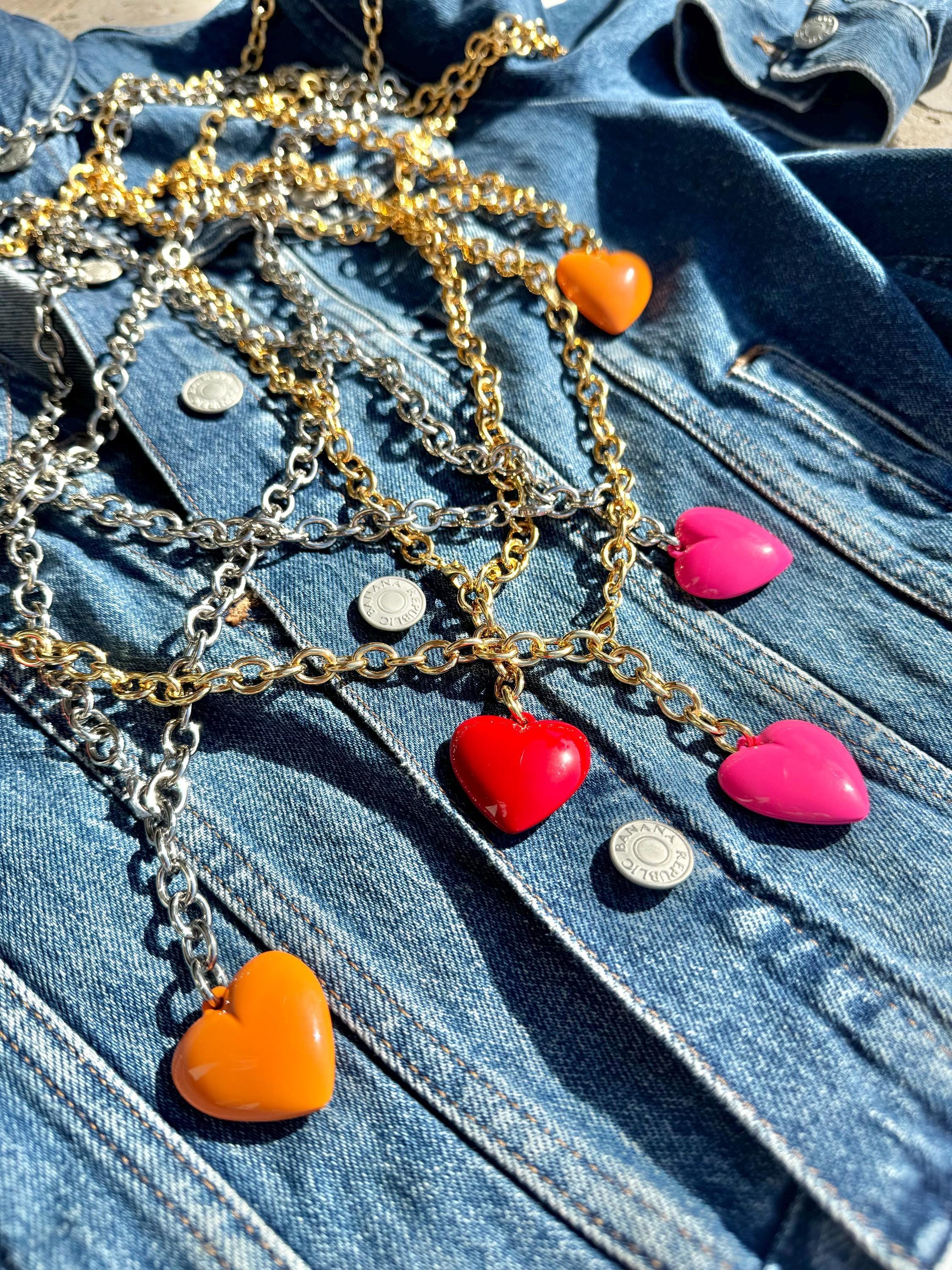 J.CREW ジェイクルー ピラミッドスタッズ クリスタルネックレス HORSESHOE BLUE SAPPHIRE(9月) NECKLACE(2JN1074)K10 ネックレス