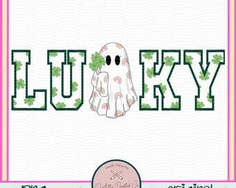 St. Patrick’s Day Ghost Png•St Patricks Day Png•Rainbow Ghost Png•Ghost With Shamrock•St Pattys Png• St Pattys Ghost•Cute Ghost Png•Shamrock