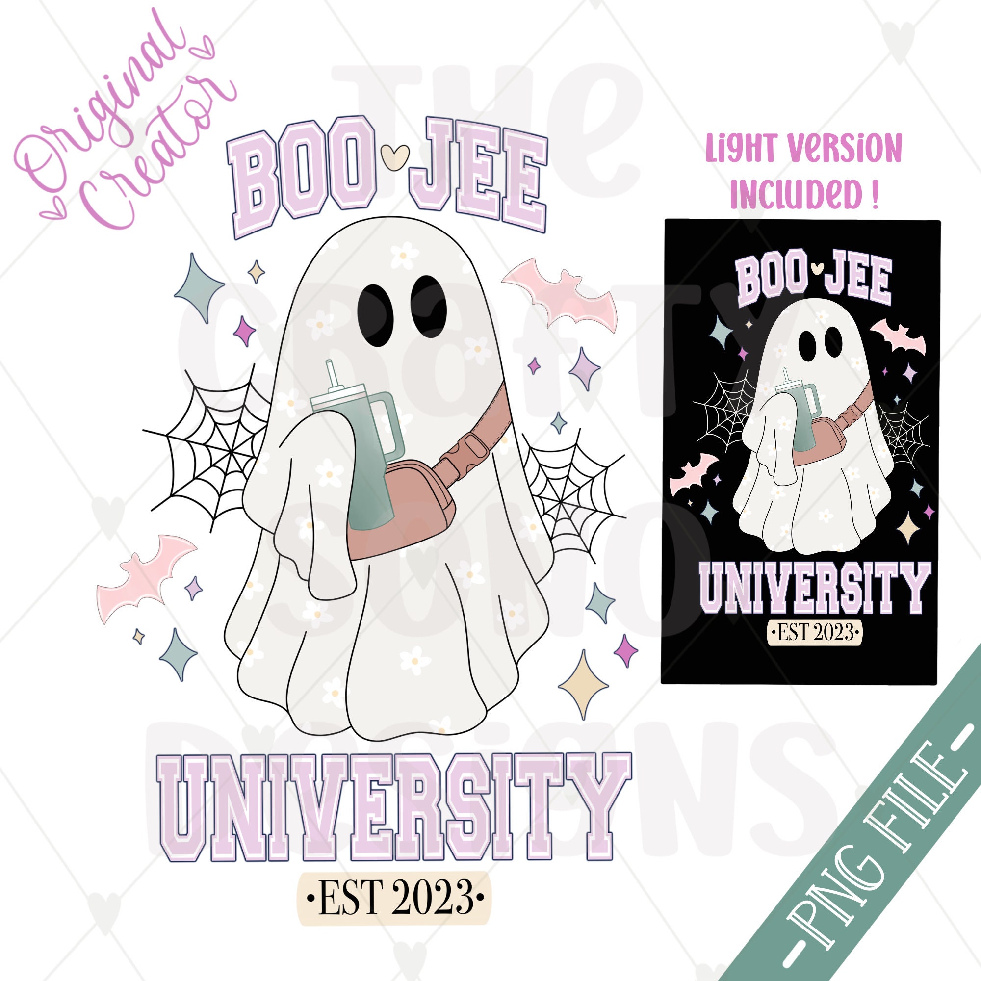 Boojee Ghost PNG, Retro Halloween png, Preppy Ghost, Stanley - Inspire  Uplift