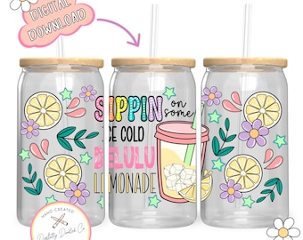 Delulu Lemonade 16 oz Glass Can Wrap,Summer glass Can Wrap Png,Summer DTF png,Summer 16 oz Design,Cup Wrap DTF,Funny Adult Quote,Sarcastic