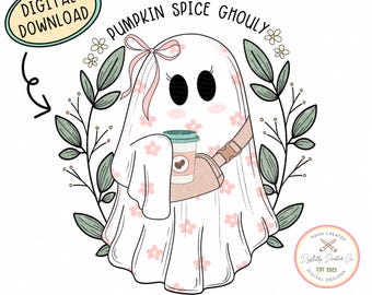 Cute Ghost Drinking Coffee Png•Ghost Holding Coffee•Pumpkin Spice Girly Png•Ghost Iced Coffee Png•Coquette Ghost Halloween•Boojee Ghost Png