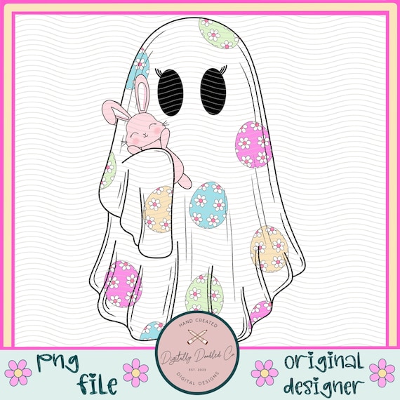 Easter Ghost Png•Bunny Ghost Png•Spooky Easter Png•Ghost Holding Bunny•Pastel Easter Png•Girl Ghost Png•Popular Easter Png•Spring Ghost Png