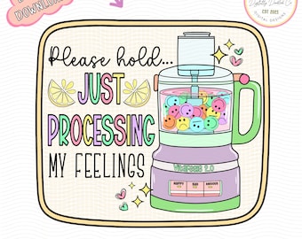 It’s Okay To Feel All The Feels Png•Processing My Feelings•Mental Health Matters•Retro Png Design•Graphic Tee Design•DTF Design•Self Love