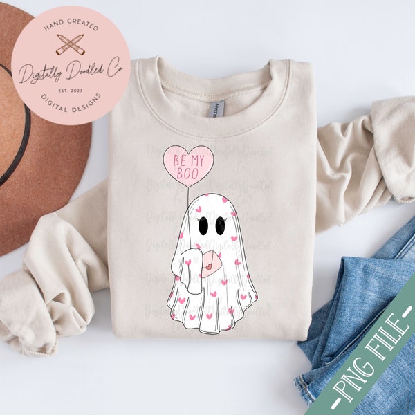 Be My Boo Png•Valentines Ghost Png•Ghost With Balloon•Pastel Valentines Day•Valentines Day Sublimation•Girl Ghost Png•Popular Valentines Png