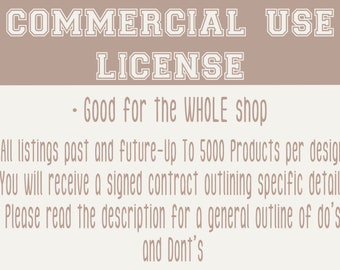 Commercial License for the WHOLE shop
