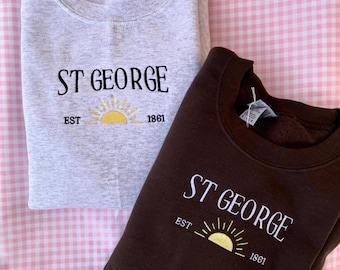 CUSTOM Embroidered Sweatshirt - Choose your phrase